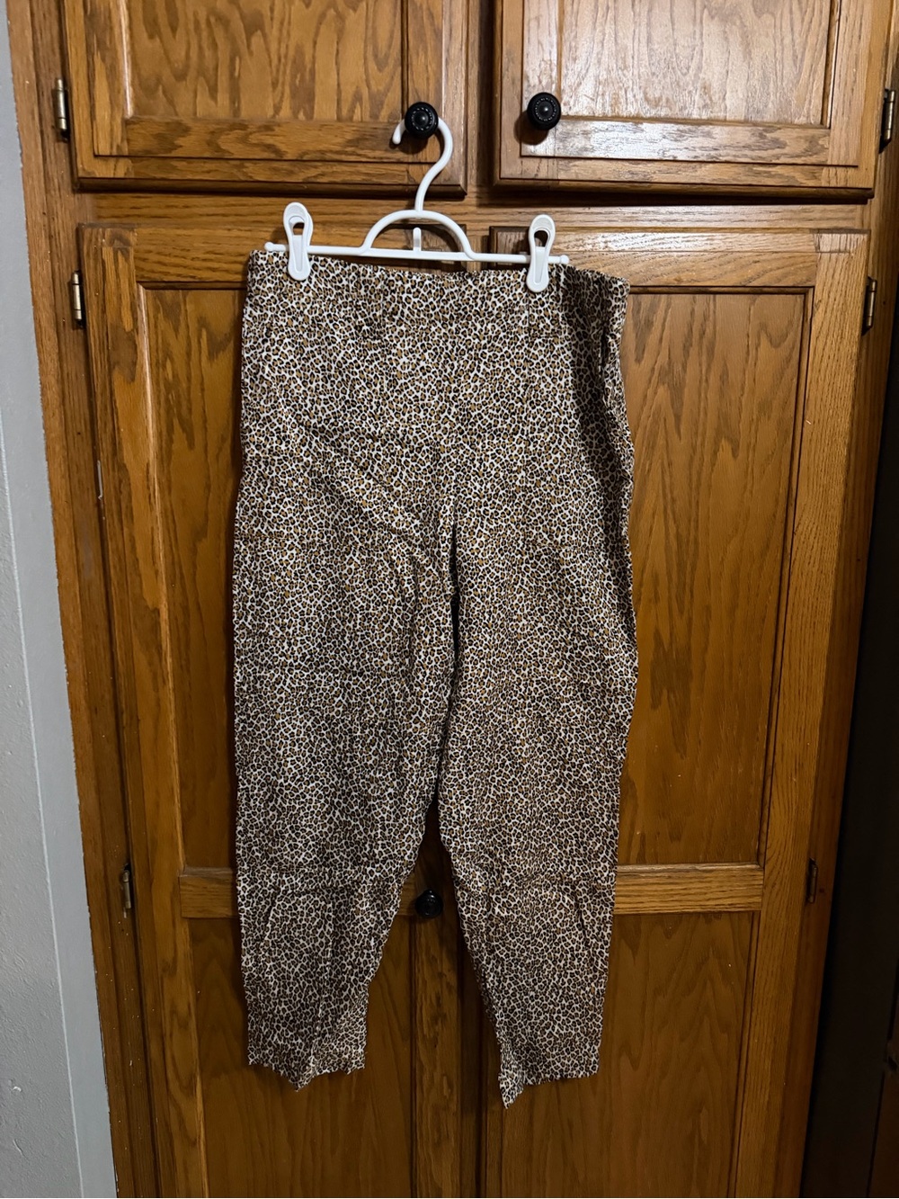 Banana Republic Leopard Print Pants in Black, Brown, Tan
